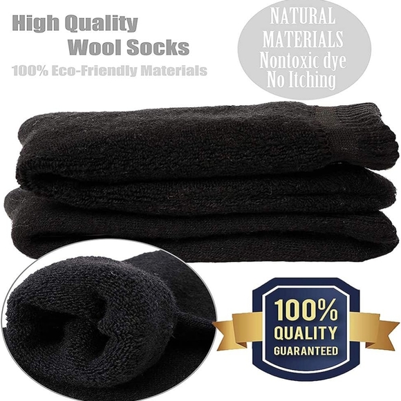 Yoicy Wool Socks Soft Warm Comfort Casual Crew Winter Socks Women 3 pairs - Picture 5 of 5